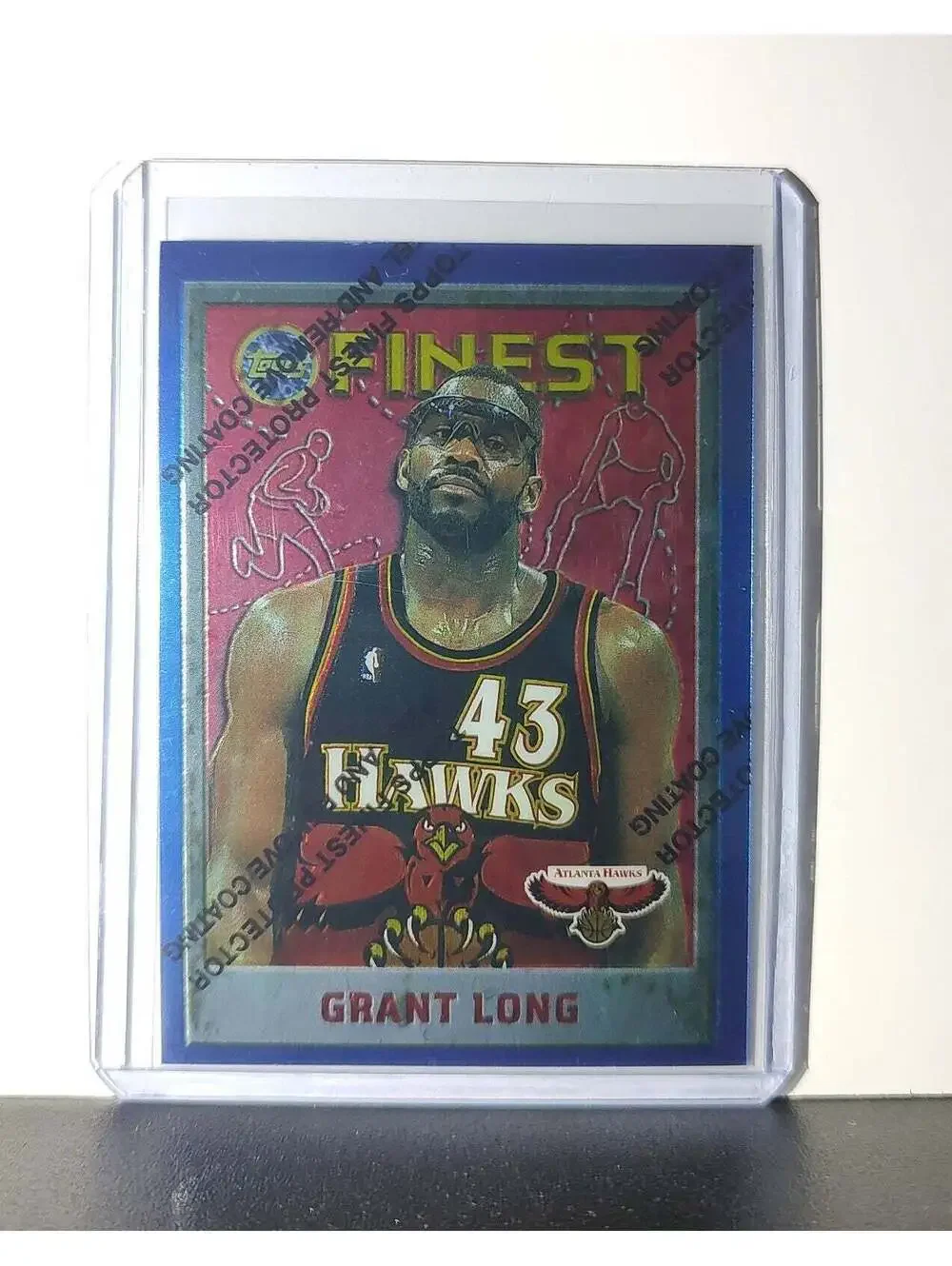 Grant Long 1995-96 Topps Finest NBA #244 Card Atlanta Hawks